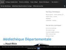 Tablet Screenshot of mediatheque68.fr
